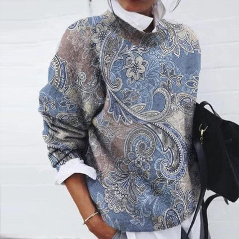 Jessie - Bequemer bedruckter Pullover