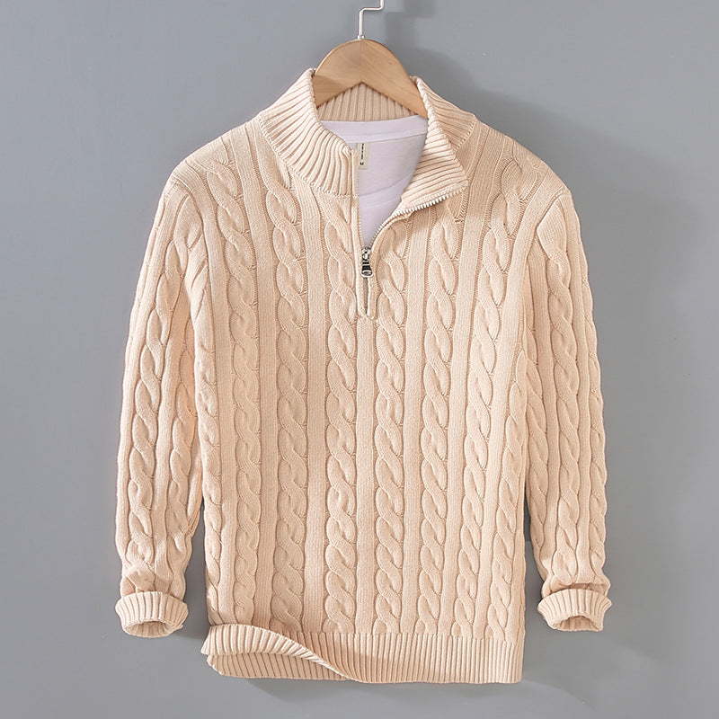 Johann - Kuscheliger halber Reißverschluss-Pullover