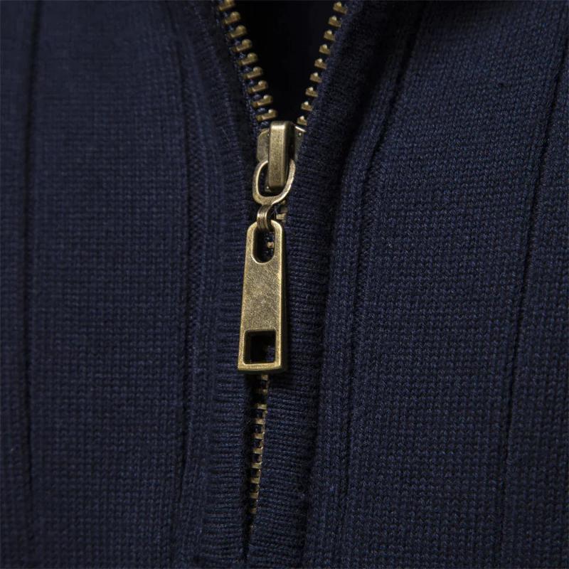 Philipp - Klassischer Pullover mit halbem Reißverschluss
