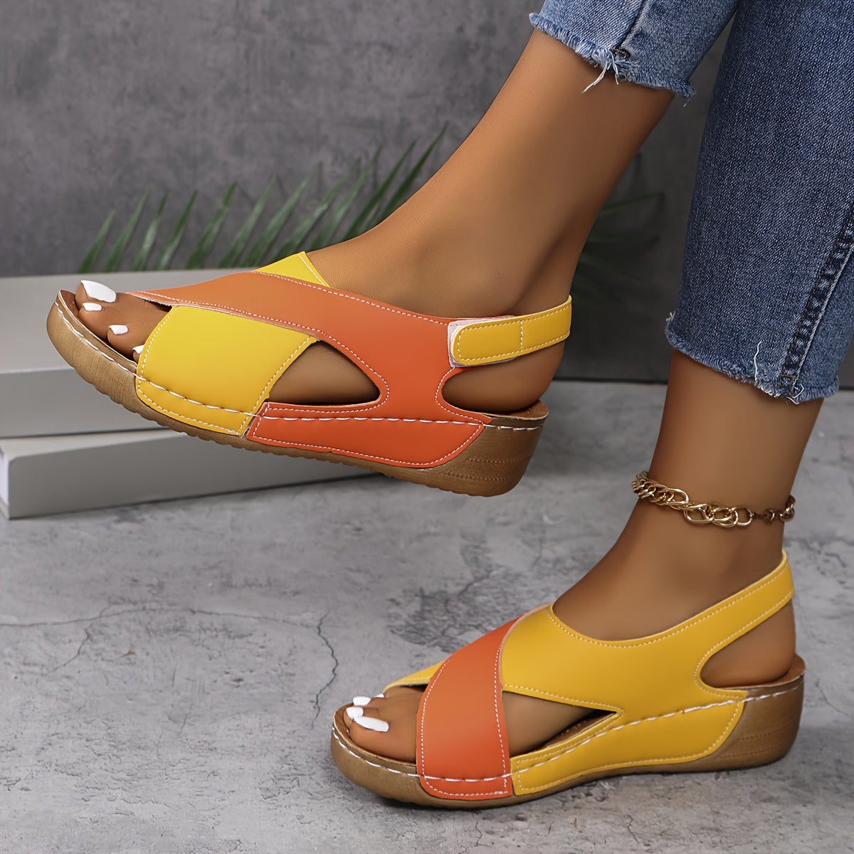 Anna - Orthopädische Wedge-Sandalen