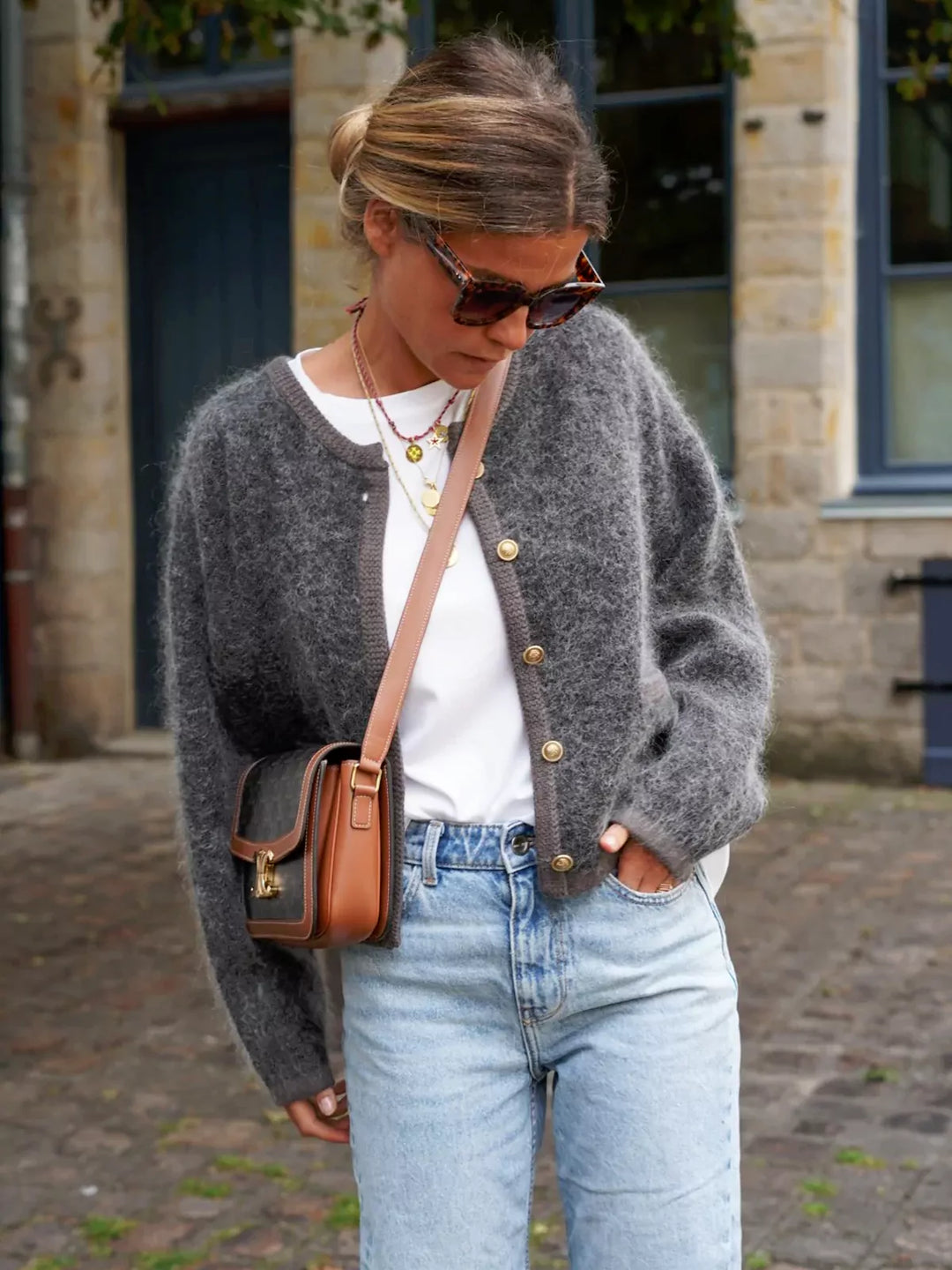Roswitha - Modische Strickjacke