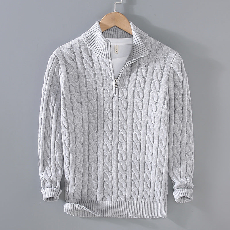 Johann - Kuscheliger halber Reißverschluss-Pullover