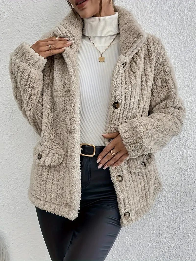 Saskia - Modische Teddy-Jacke