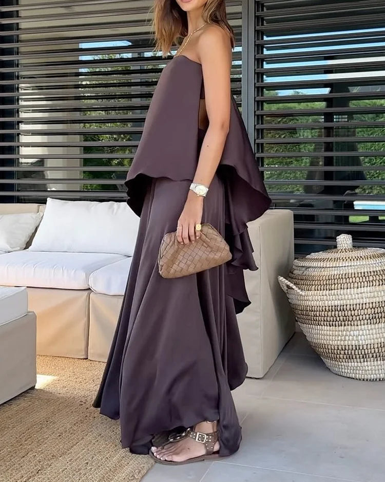 Heide - Elegantes Lagenkleid Set