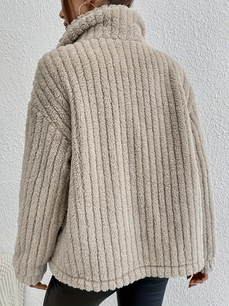 Saskia - Modische Teddy-Jacke