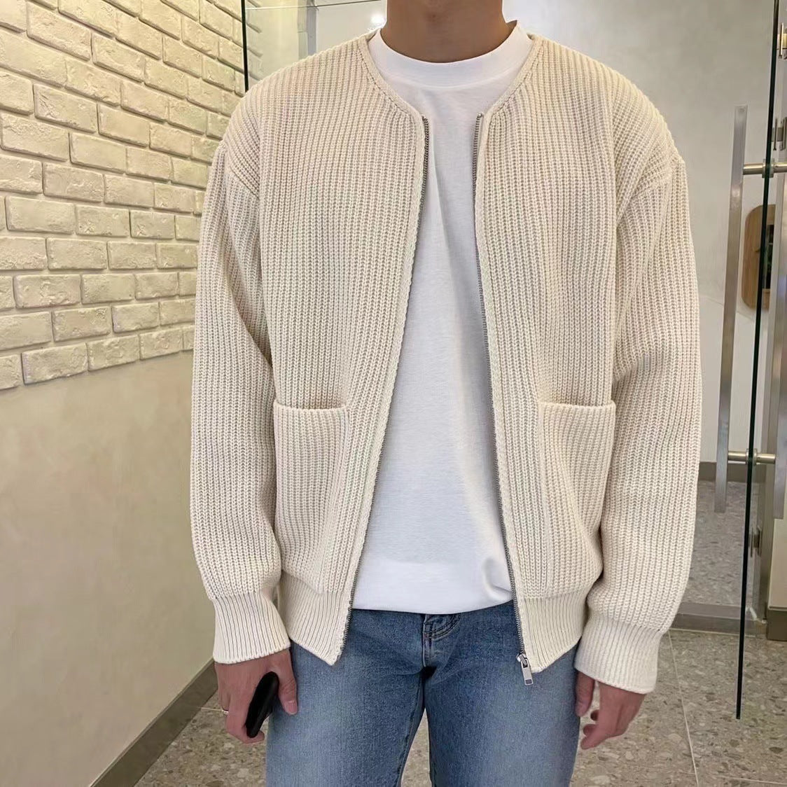 Isidor - Gemütlich Gestrickte Strickjacke