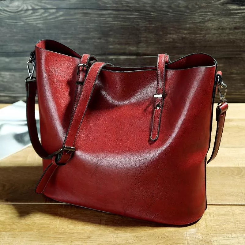 Sabine - Vintage Leder Umhängetasche