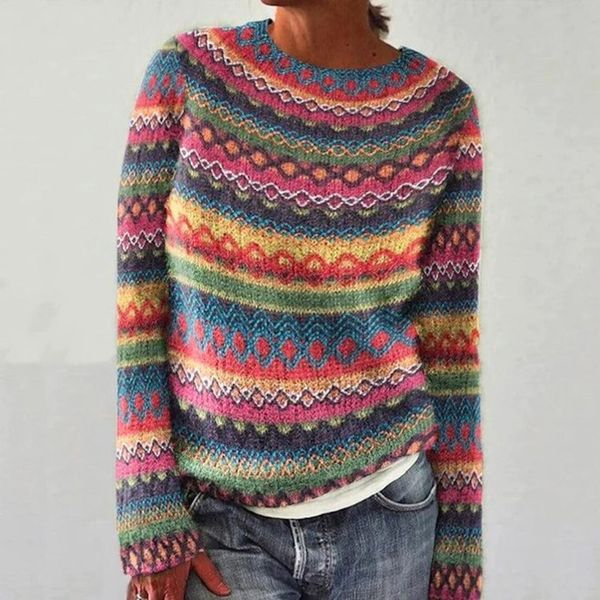 Amina - Warmer bedruckter Pullover