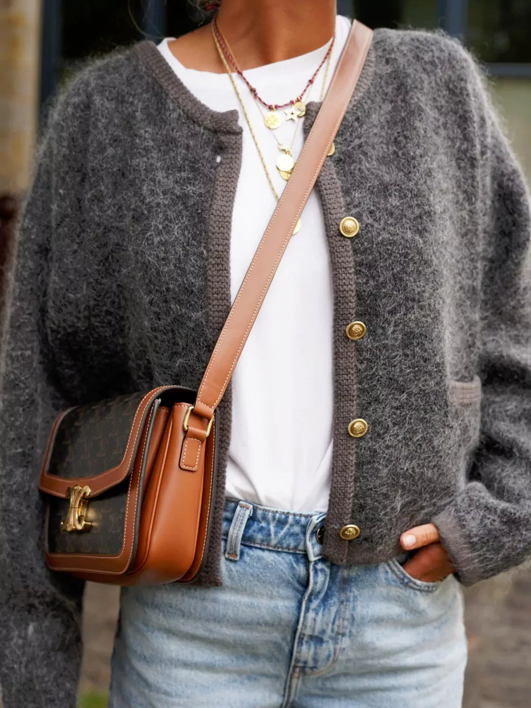Roswitha - Modische Strickjacke