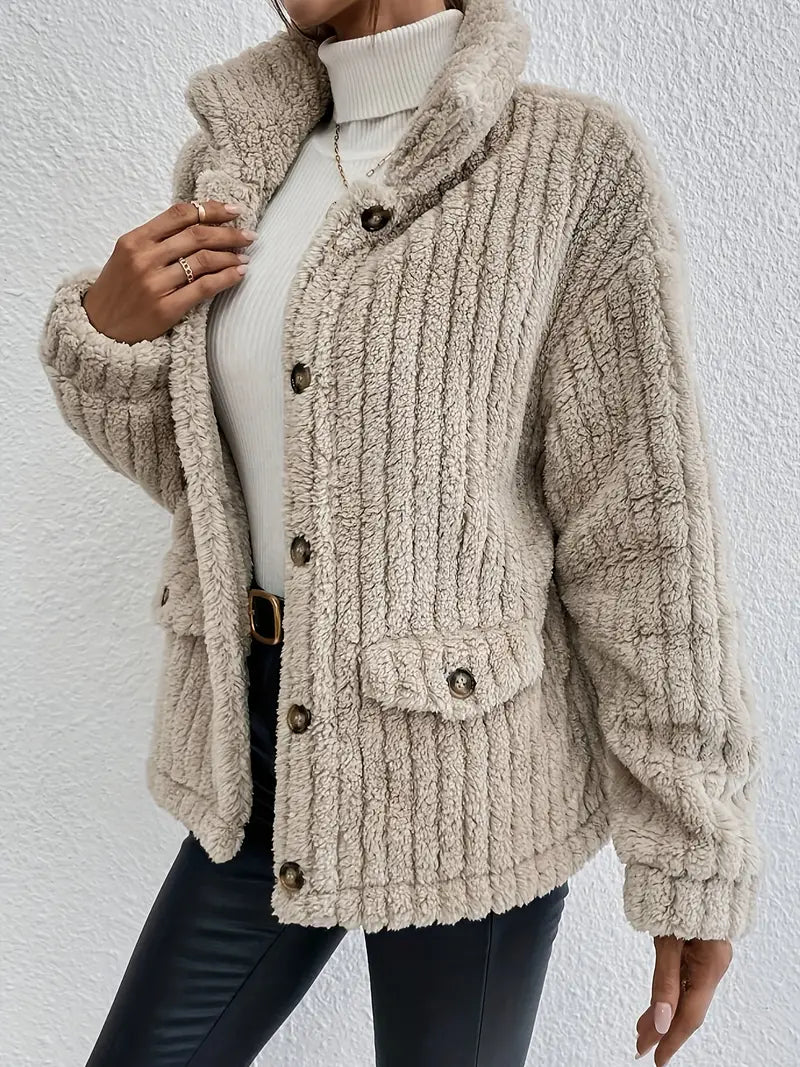 Saskia - Modische Teddy-Jacke