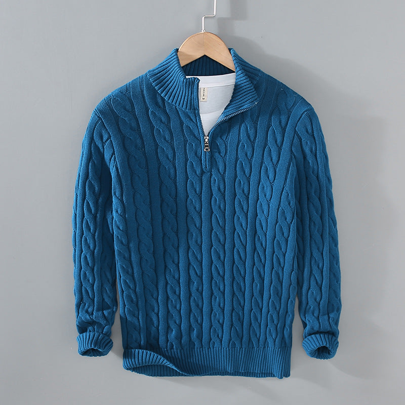 Johann - Kuscheliger halber Reißverschluss-Pullover