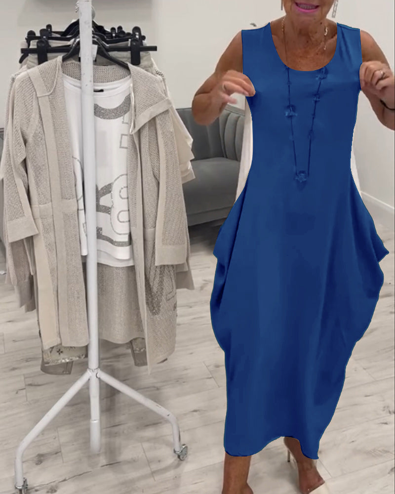 Gunda - Stylisches Ärmelloses Kleid