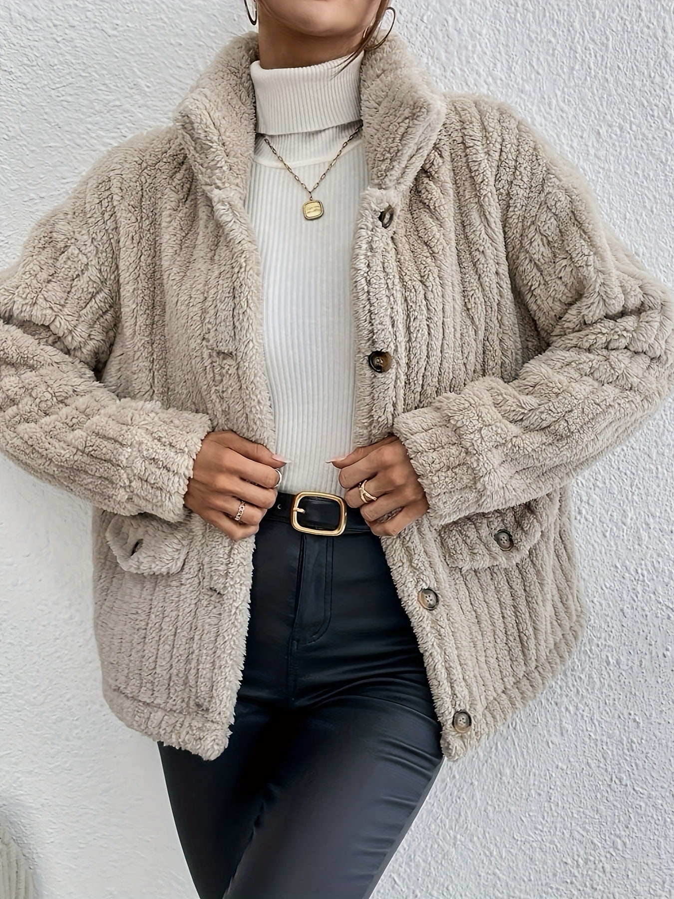 Saskia - Modische Teddy-Jacke