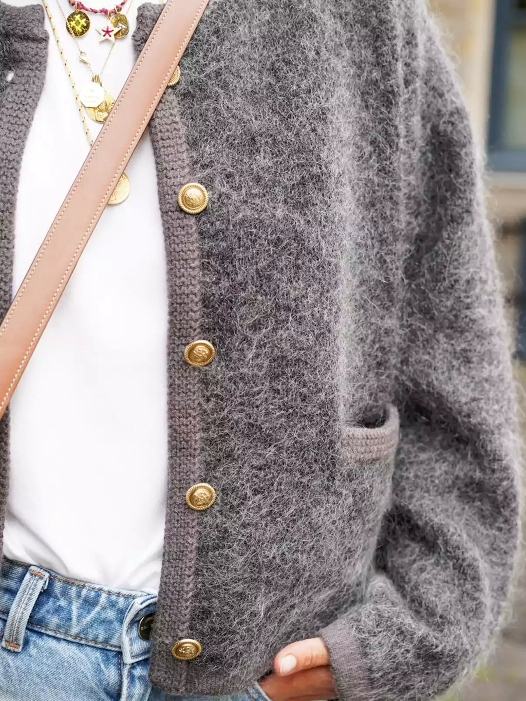 Roswitha - Modische Strickjacke