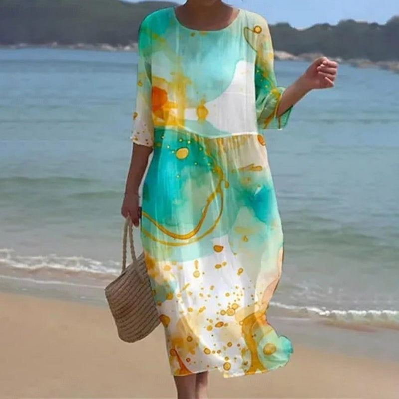 Magdalena - Elegantes Blumen Kleid