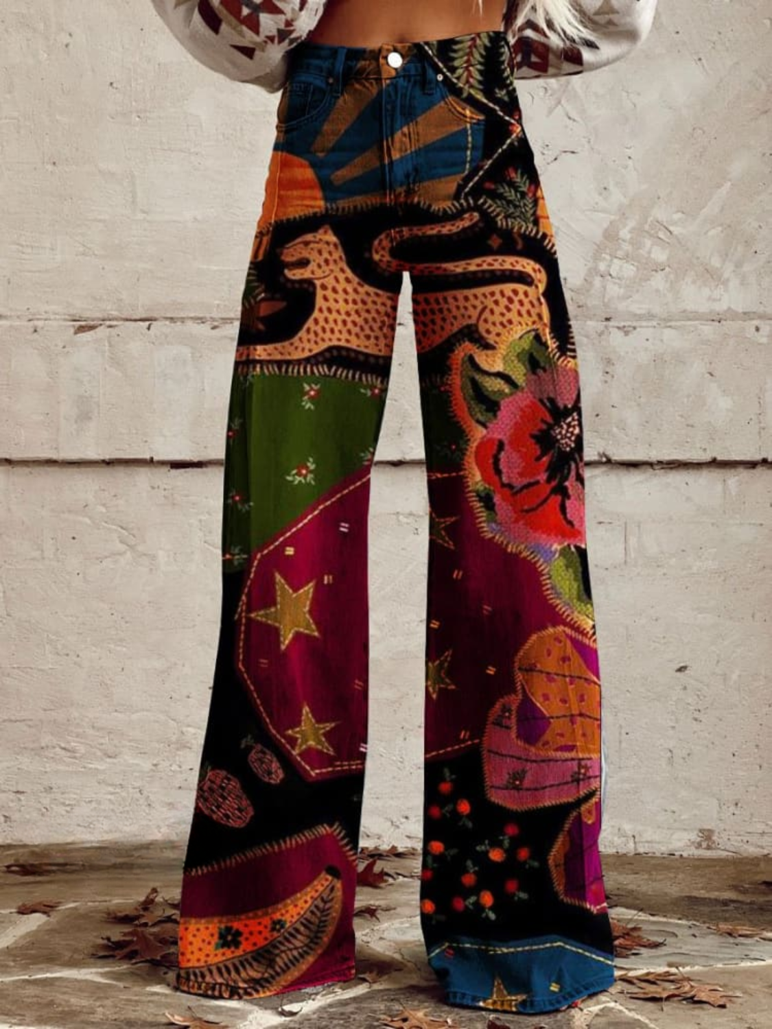 Teresa - Weite Hosen im Retro-Boho-Stil