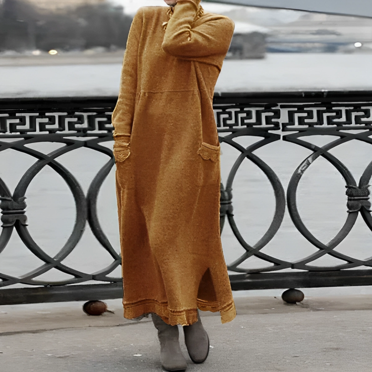 Evangeline - Stilvolles Midi-Kleid