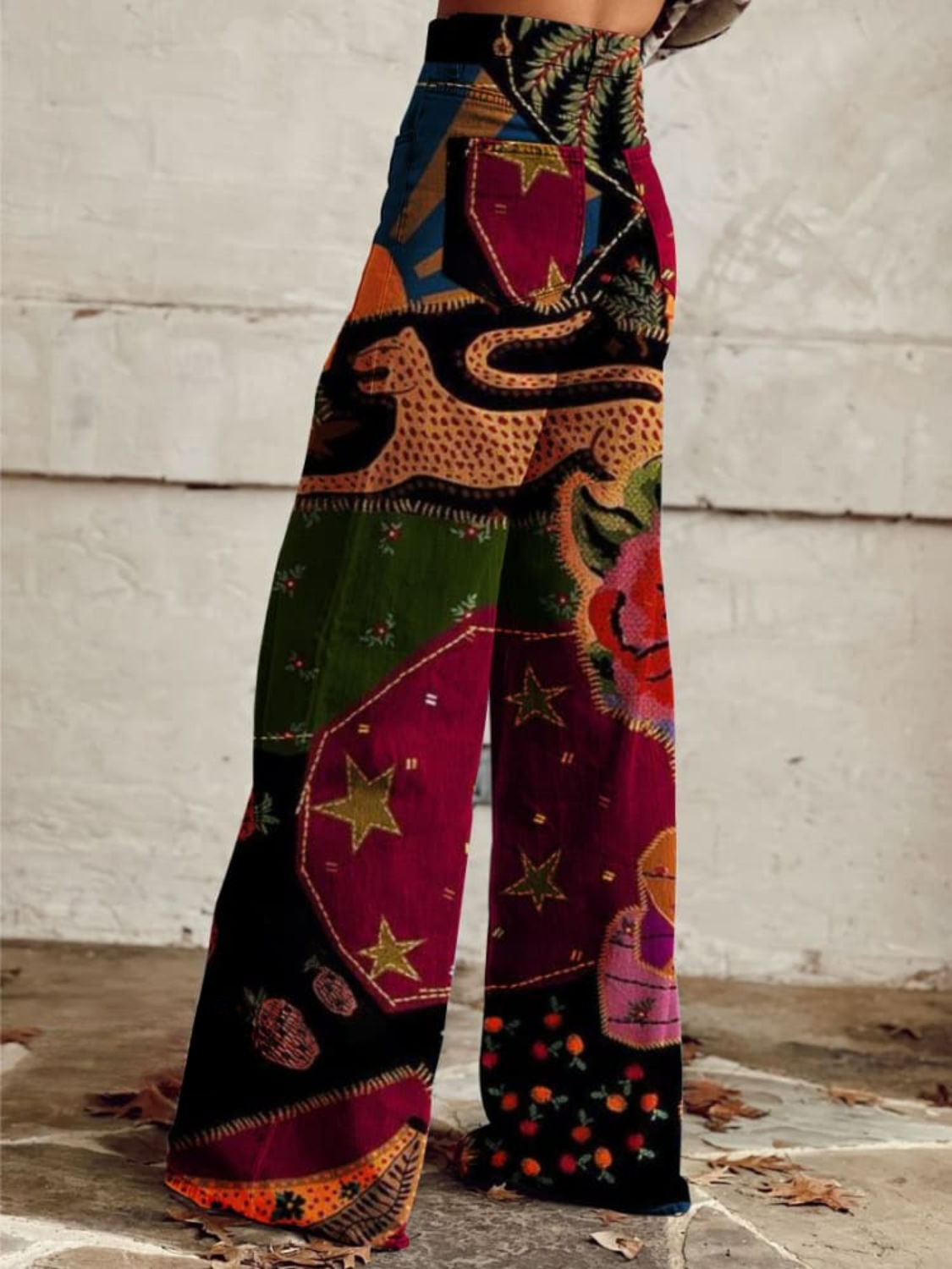 Teresa - Weite Hosen im Retro-Boho-Stil