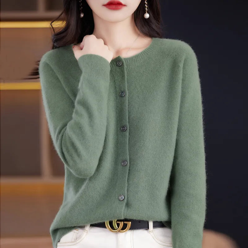 Margo - Kuschelige Wollstrickjacke