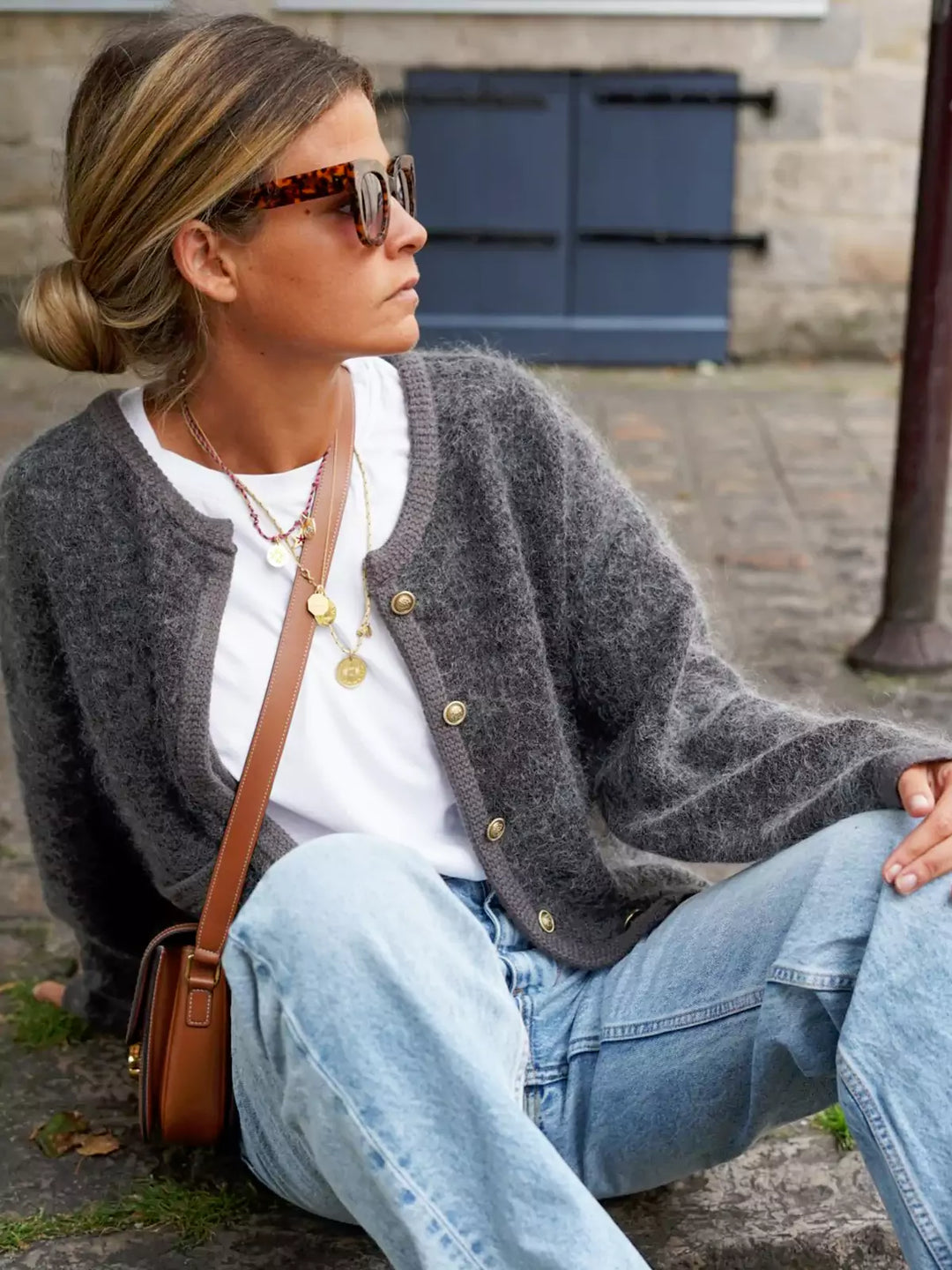 Roswitha - Modische Strickjacke