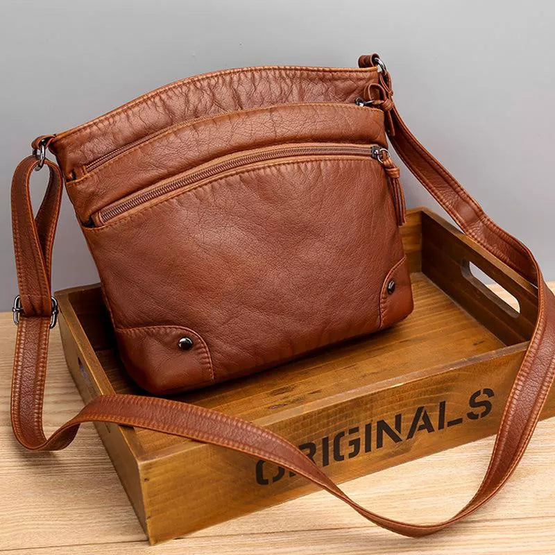 Camila - Klassische Lederhandtasche