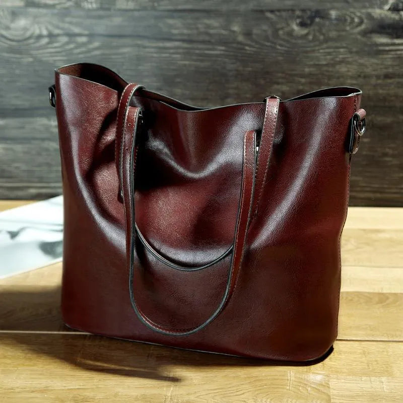 Sabine - Vintage Leder Umhängetasche