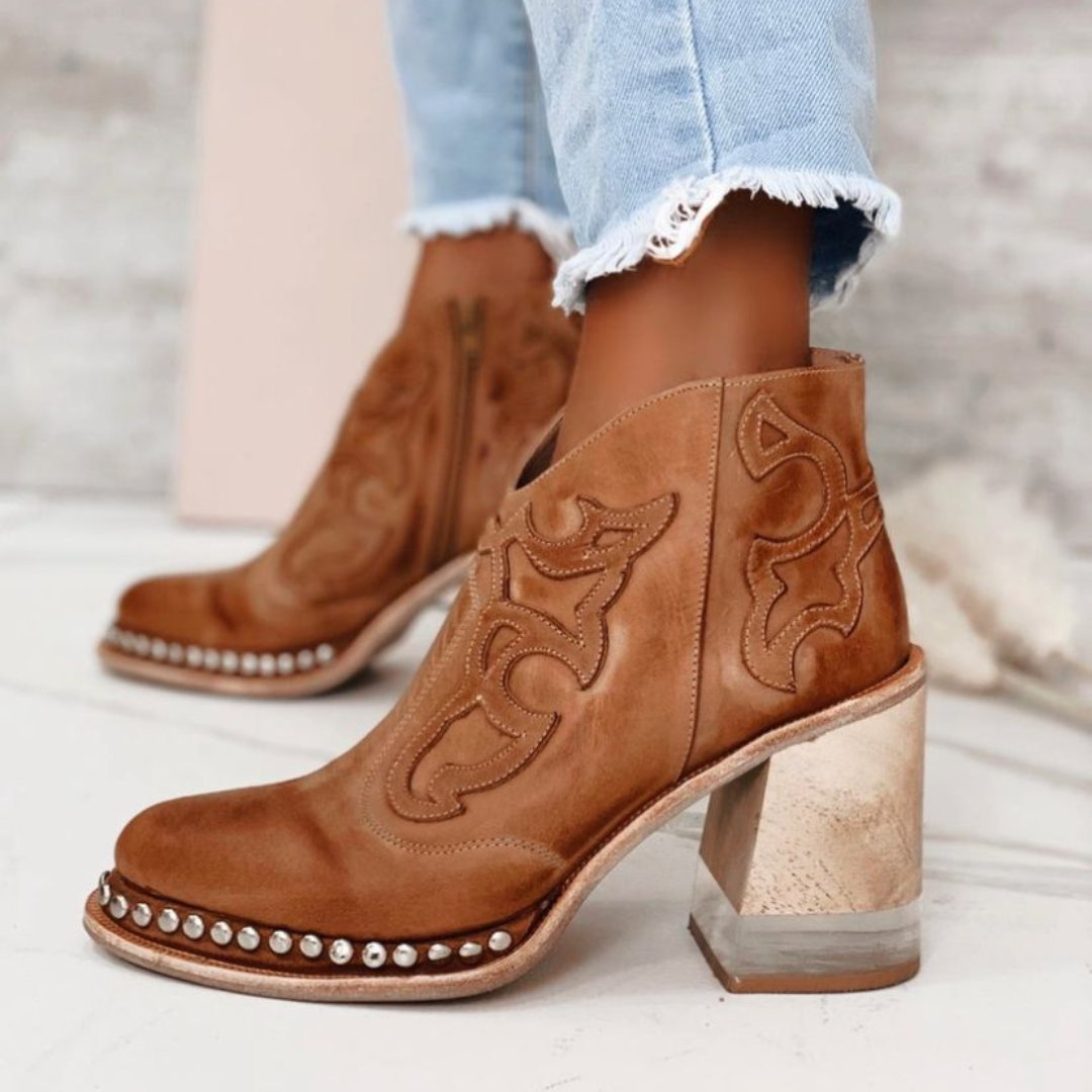 Jade - Lässig Hochhackige Stiefel