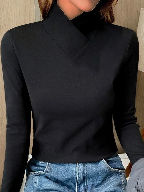Ozell - Warme Rollkragen-Langarmshirts