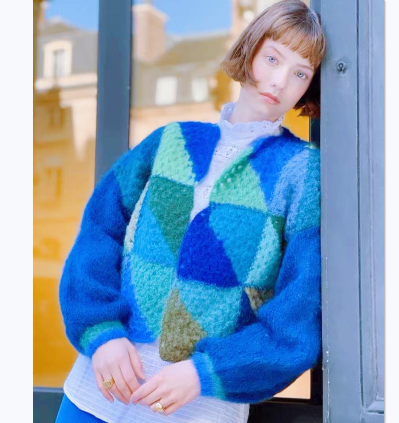 Mylah - Warme Gestrickte Jacke