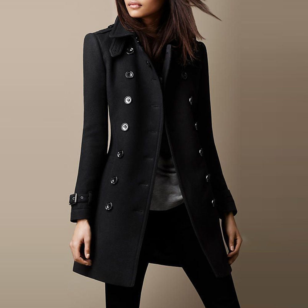 Kyra - Eleganter Mittellanger Mantel