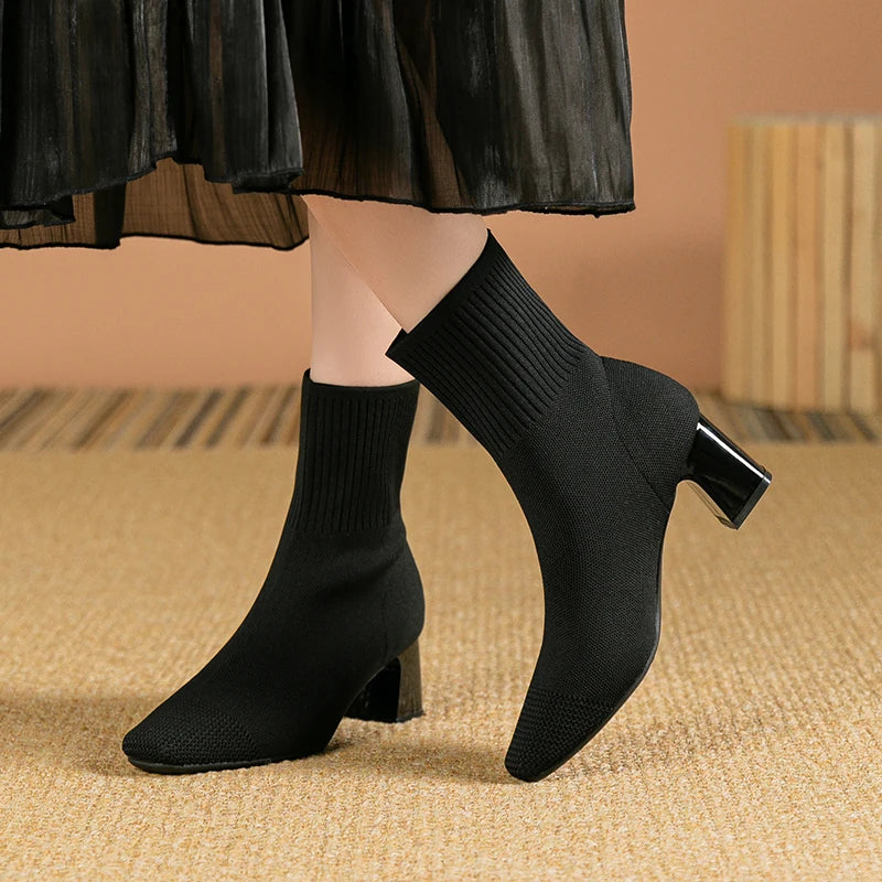 Macy - Bequeme Hochhackige Stiefel