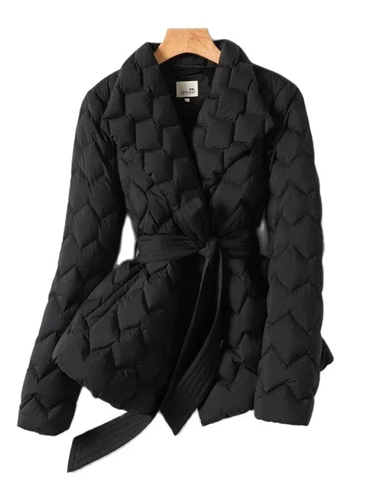 Tiana - Kuscheliger Puffer-Fleece-Mantel