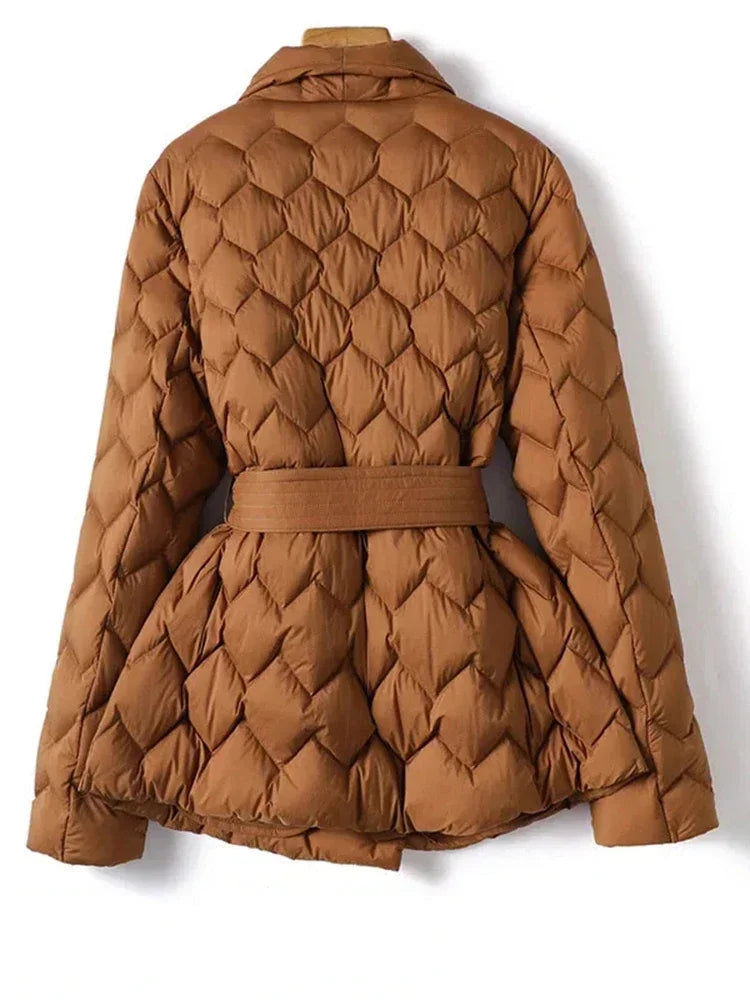 Tiana - Kuscheliger Puffer-Fleece-Mantel