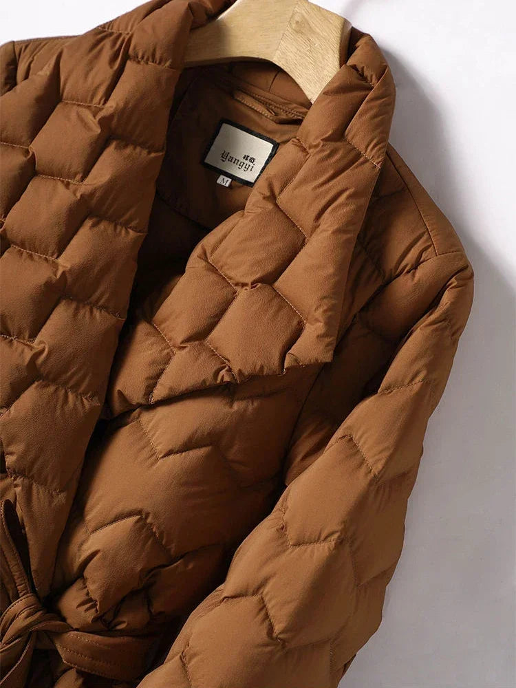 Tiana - Kuscheliger Puffer-Fleece-Mantel