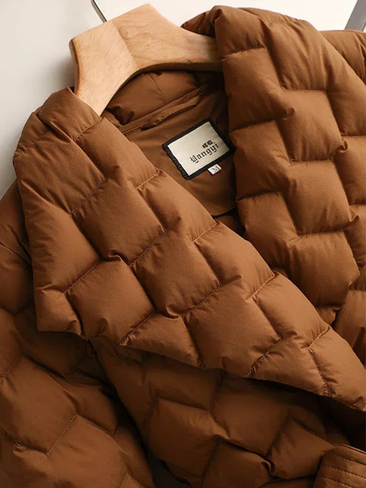 Tiana - Kuscheliger Puffer-Fleece-Mantel