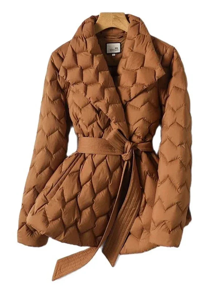 Tiana - Kuscheliger Puffer-Fleece-Mantel