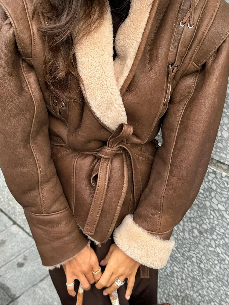 Jordyn - Kuscheliges Fell-Futter Jacke