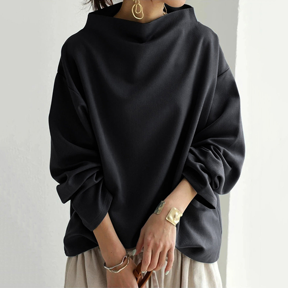 Erna - Eleganter Lockerer Pulli
