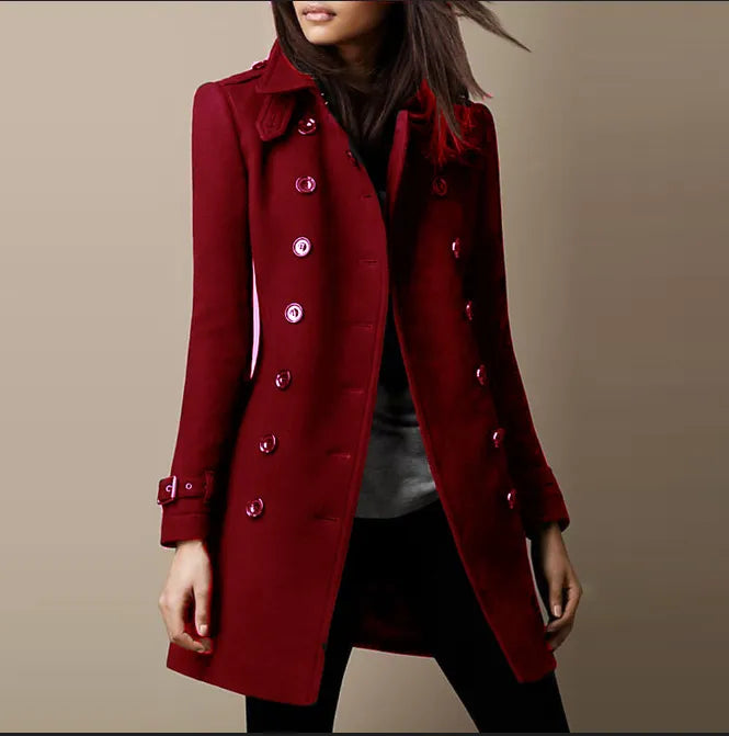 Kyra - Eleganter Mittellanger Mantel