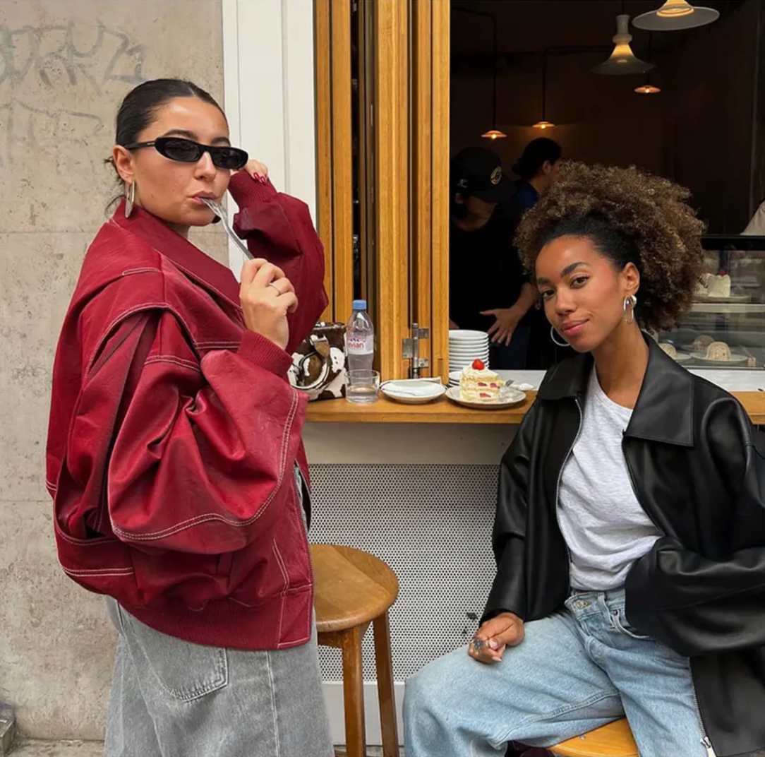 Augusta - Trendige Damen Lederjacke