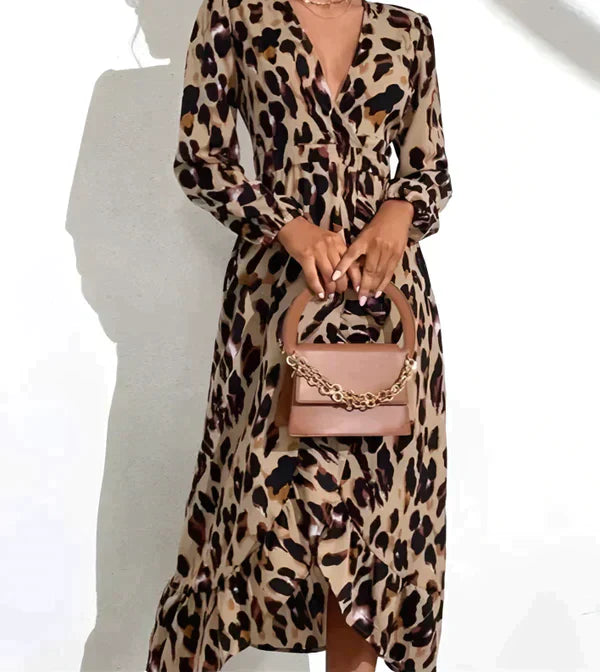 Helda - Elegantes Kleid mit V-Ausschnitt