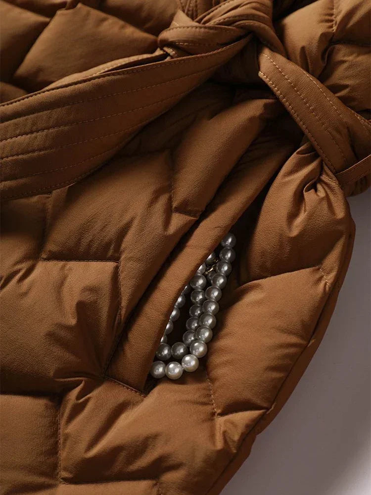 Tiana - Kuscheliger Puffer-Fleece-Mantel