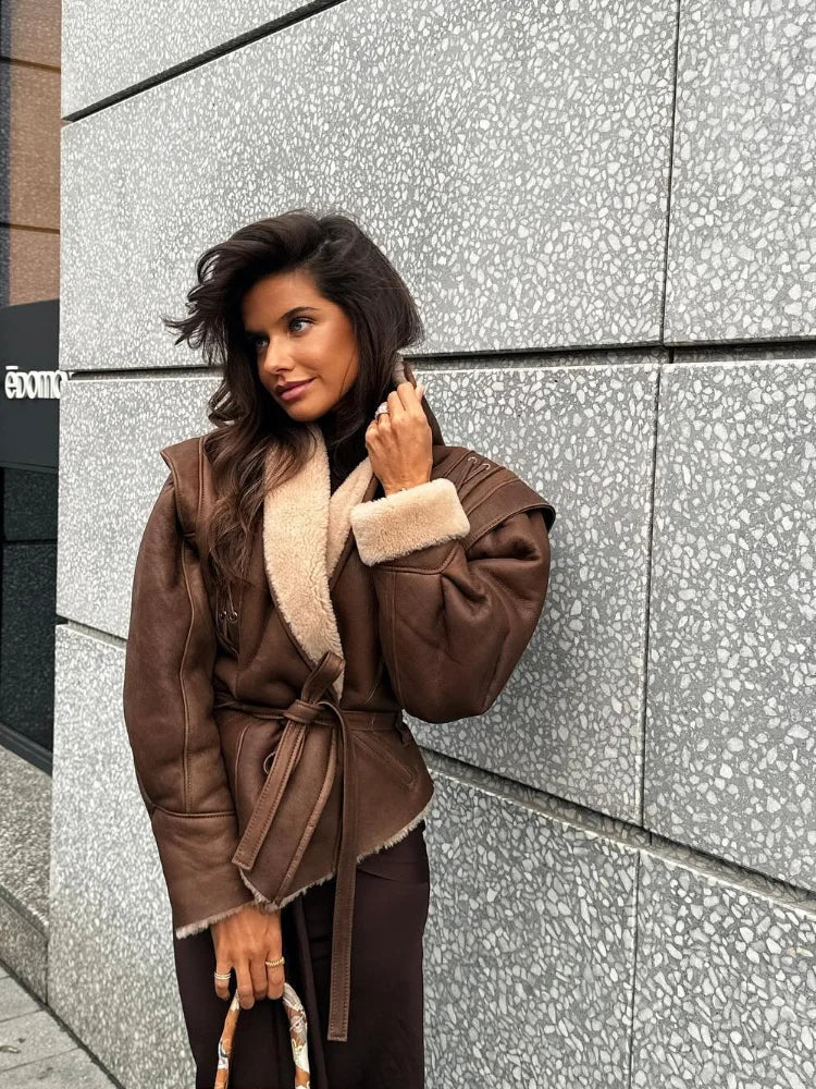 Jordyn - Kuscheliges Fell-Futter Jacke