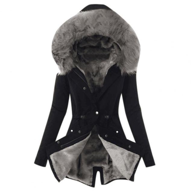 Alana - Gemütlich Pelzfütterung Jacke