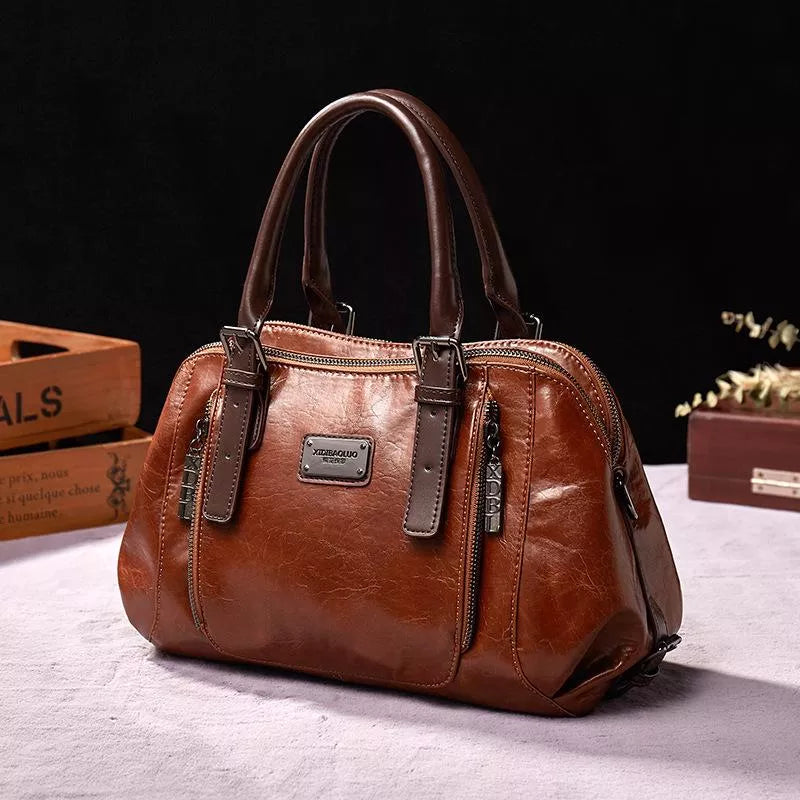 Petra - Vintage Lederhandtasche