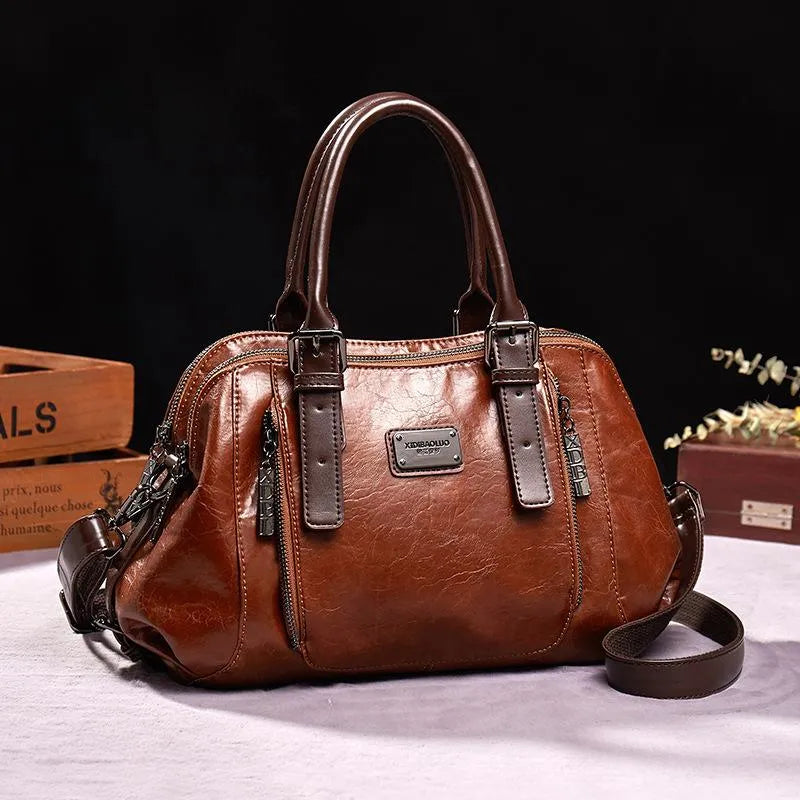 Petra - Vintage Lederhandtasche