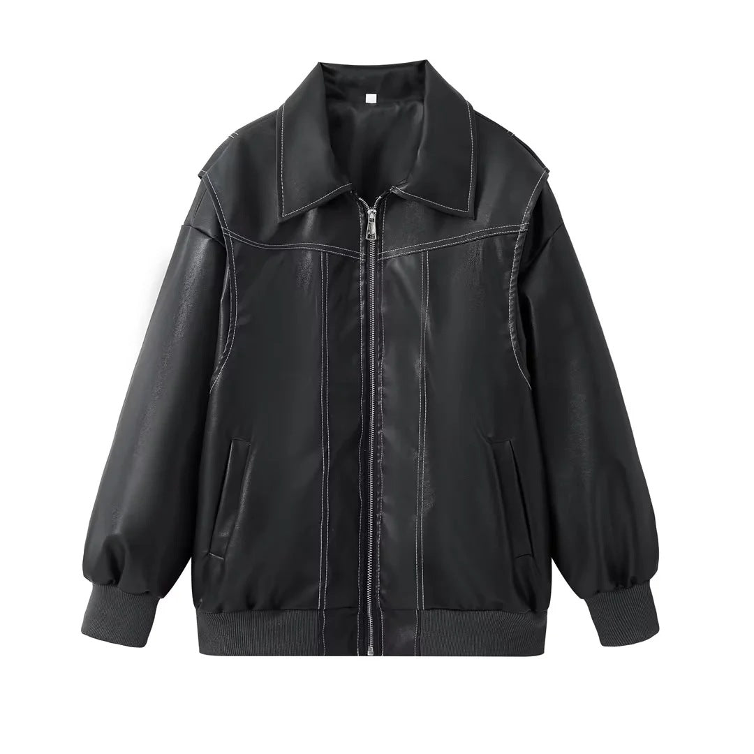 Augusta - Trendige Damen Lederjacke
