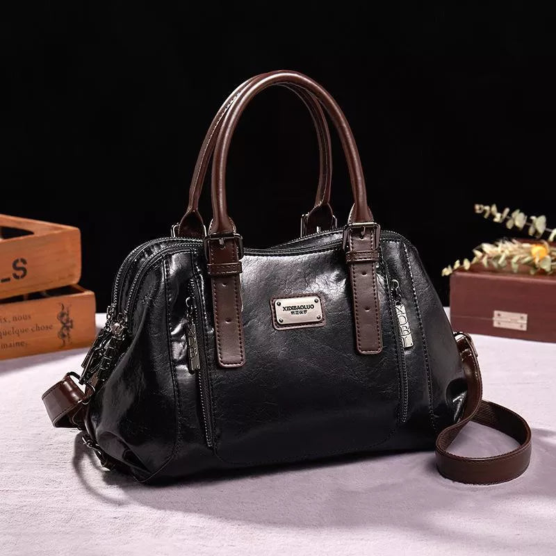 Petra - Vintage Lederhandtasche