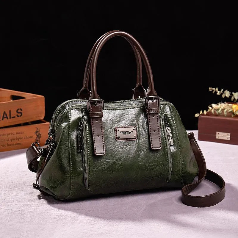 Petra - Vintage Lederhandtasche