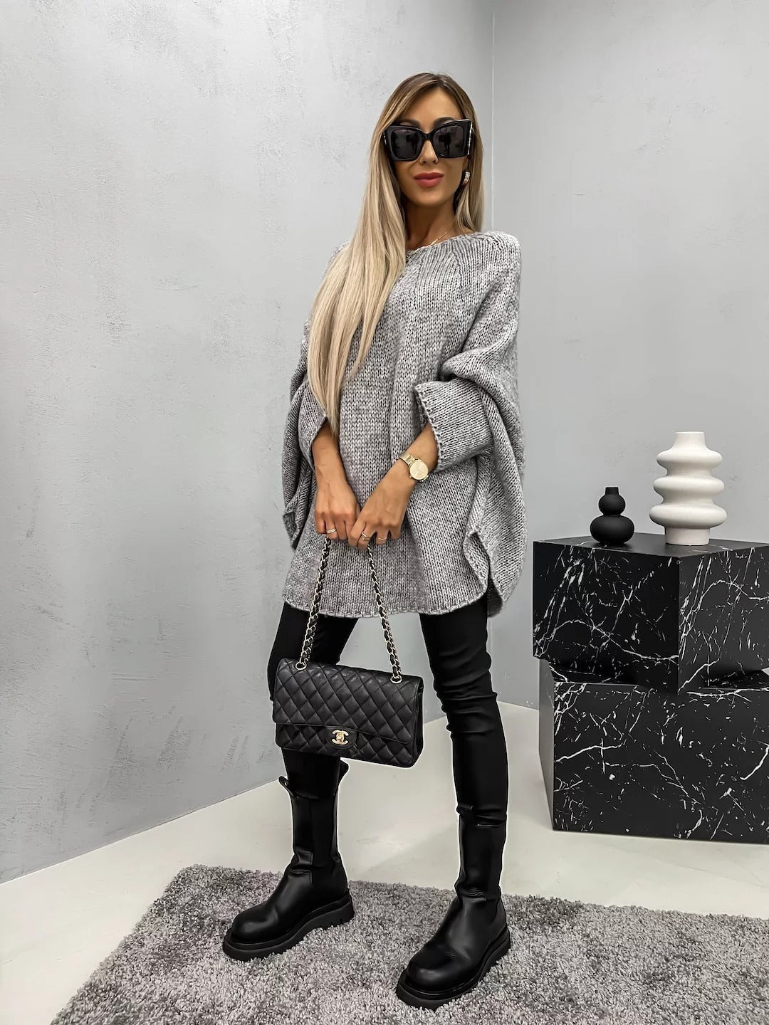 Albina - Modischer Damen-Strickpullover